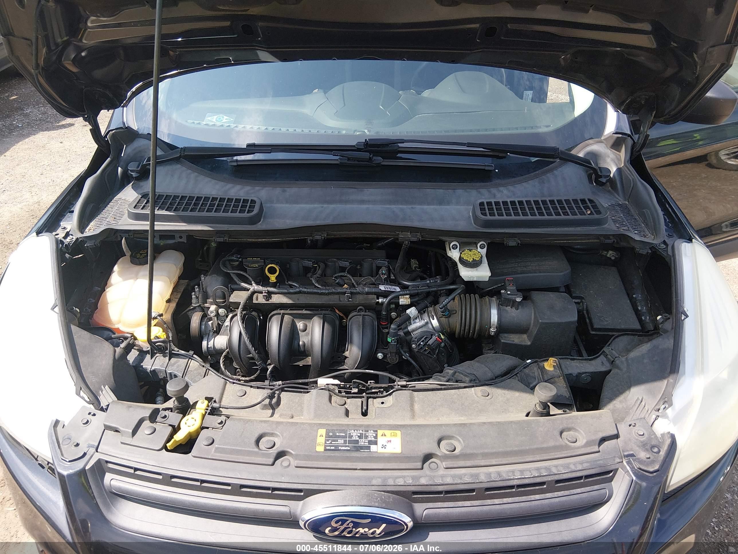 2015 Ford Escape S Черный vin: 1FMCU0F75FUA89681