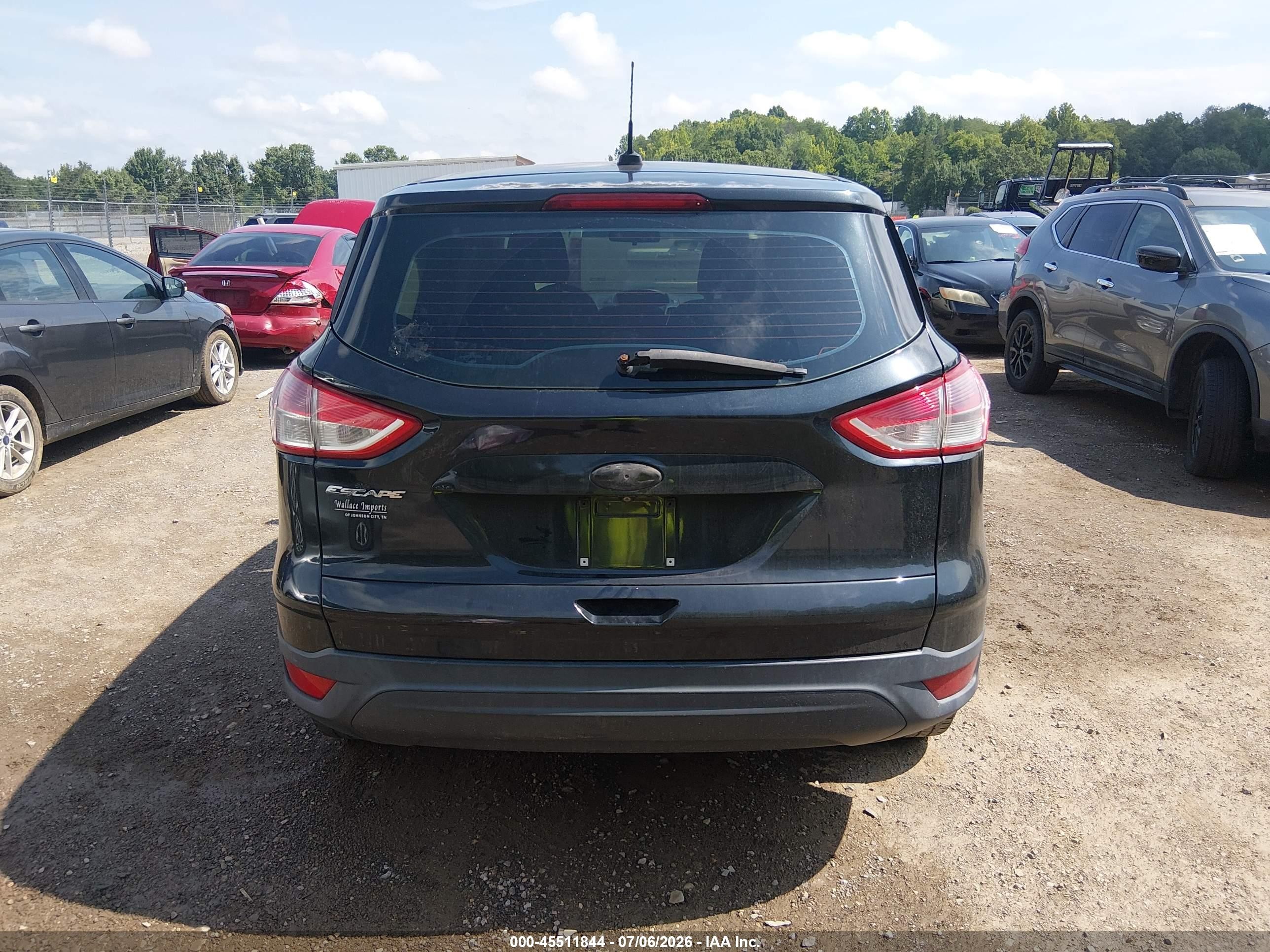 2015 Ford Escape S Черный vin: 1FMCU0F75FUA89681