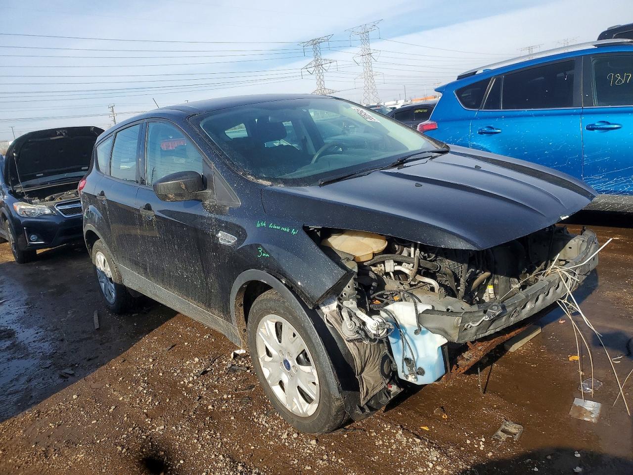 2015 Ford Escape S Black vin: 1FMCU0F75FUA91446