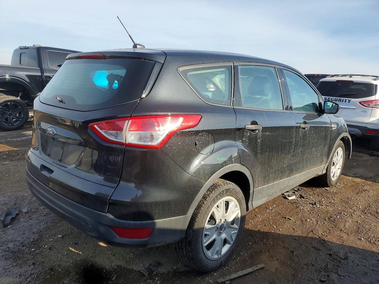 2015 Ford Escape S Black vin: 1FMCU0F75FUA91446