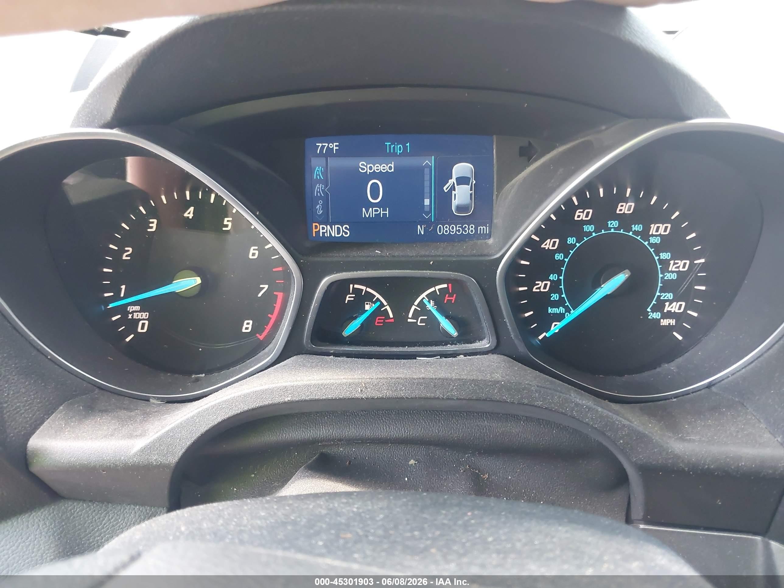 2015 Ford Escape S Черный vin: 1FMCU0F75FUC22262