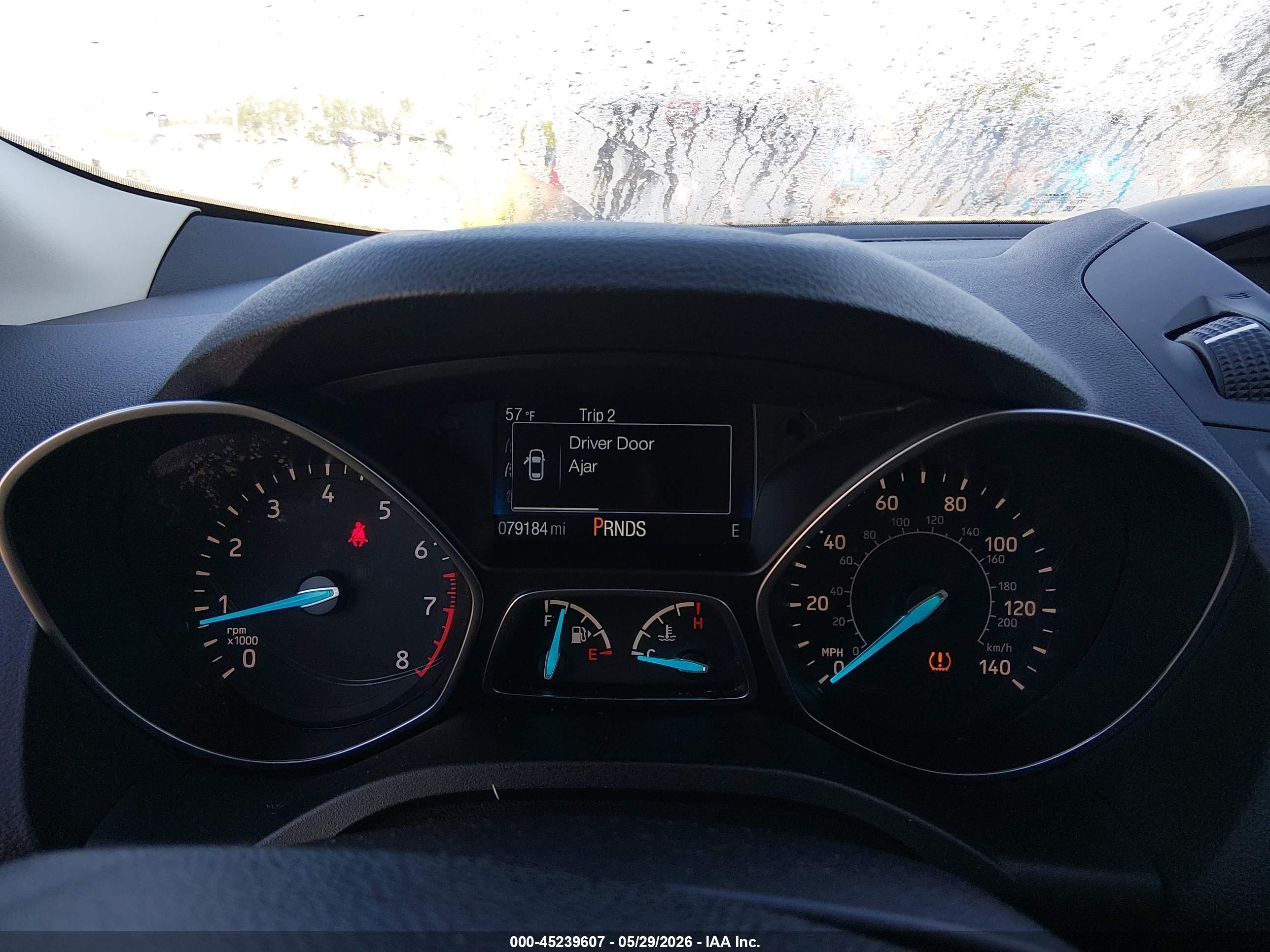 2017 Ford Escape S White vin: 1FMCU0F75HUD25992