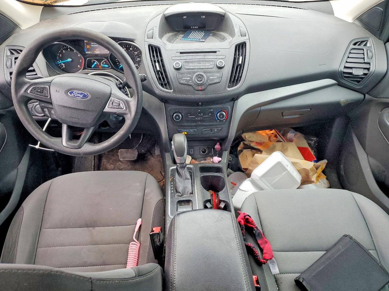 2018 Ford Escape S Blue vin: 1FMCU0F75JUB76408