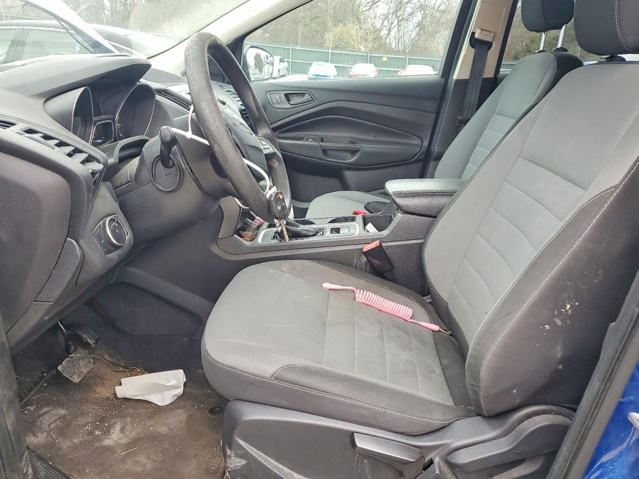 2018 Ford Escape S Blue vin: 1FMCU0F75JUB76408