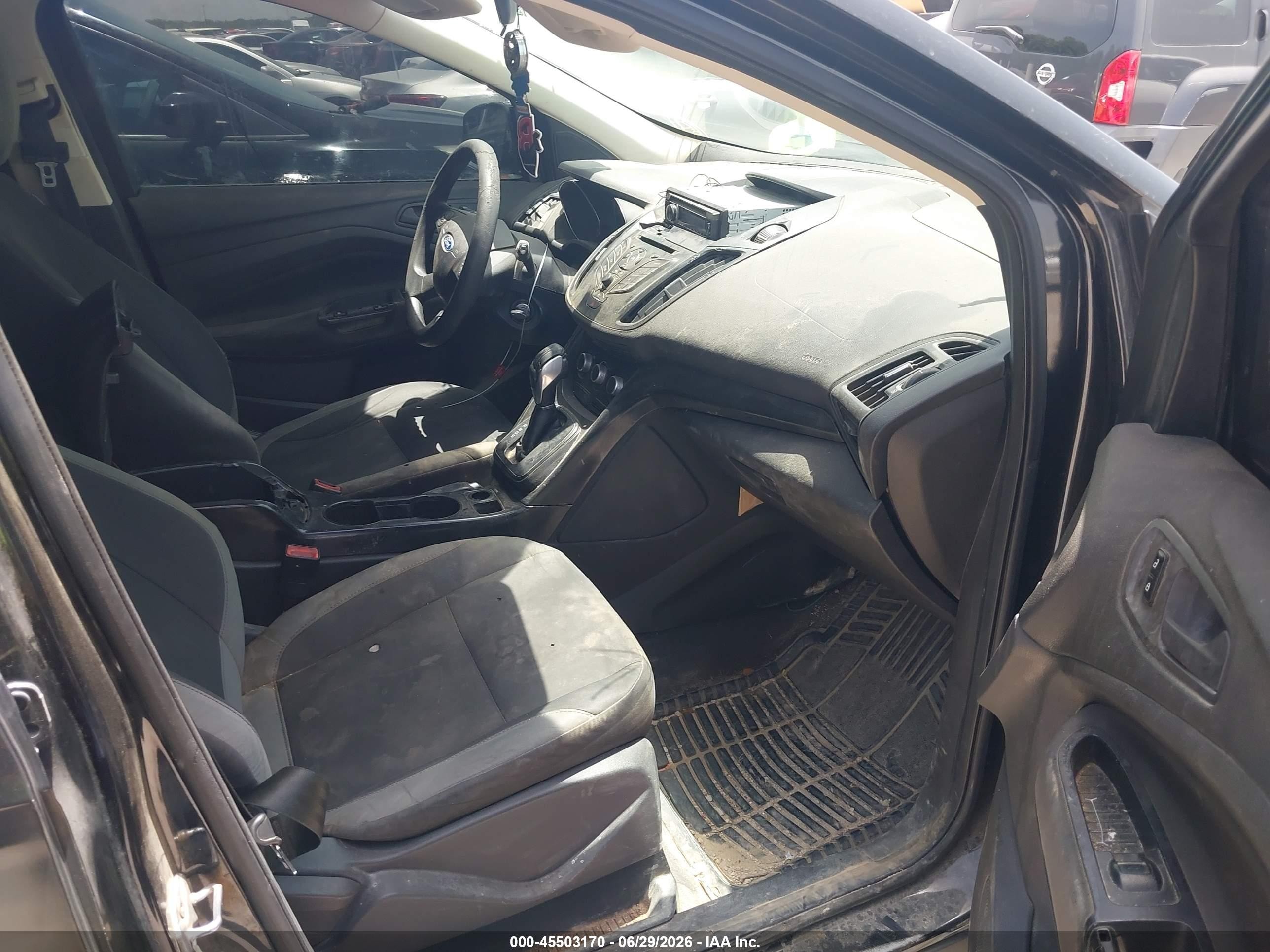 2013 Ford Escape S Black vin: 1FMCU0F76DUA74278