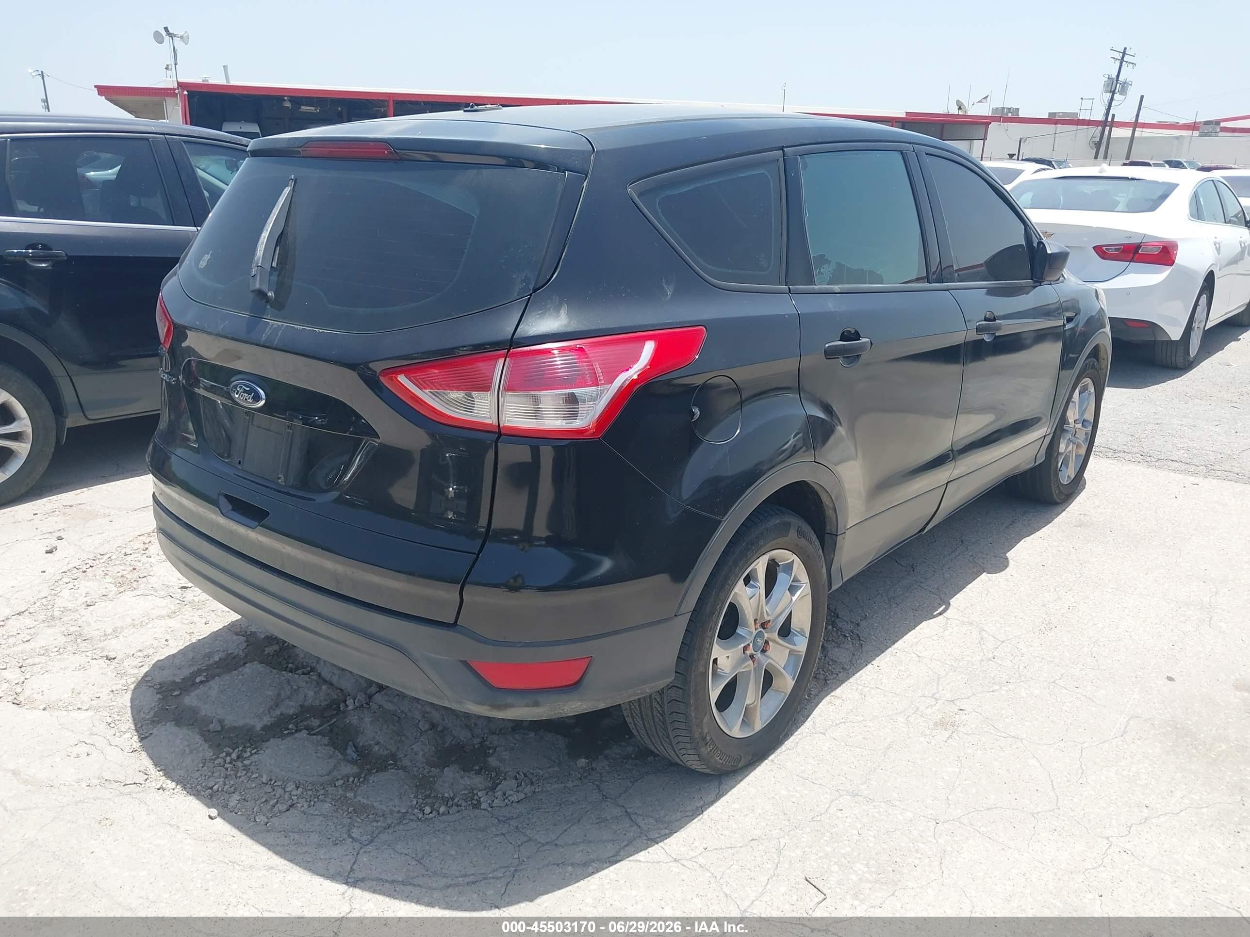 2013 Ford Escape S Black vin: 1FMCU0F76DUA74278