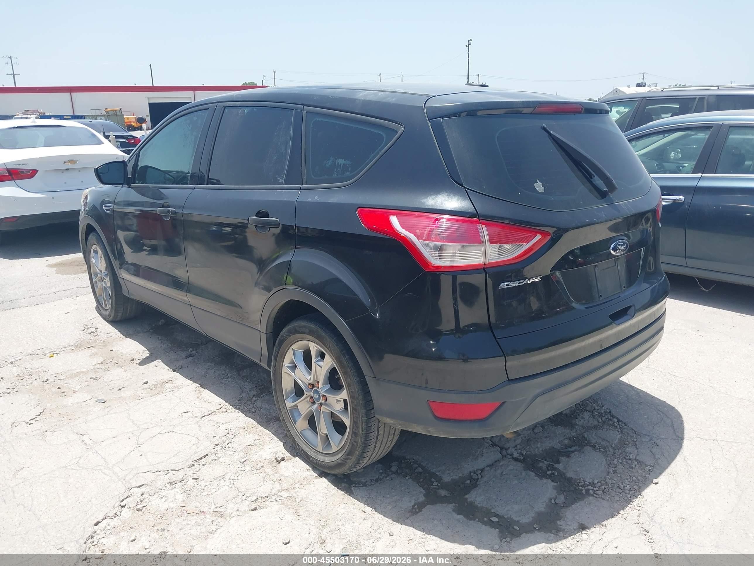 2013 Ford Escape S Black vin: 1FMCU0F76DUA74278