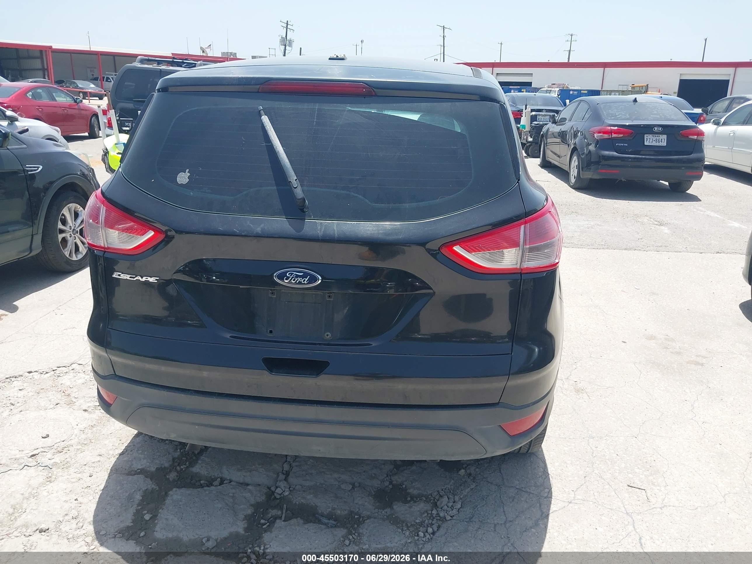 2013 Ford Escape S Black vin: 1FMCU0F76DUA74278