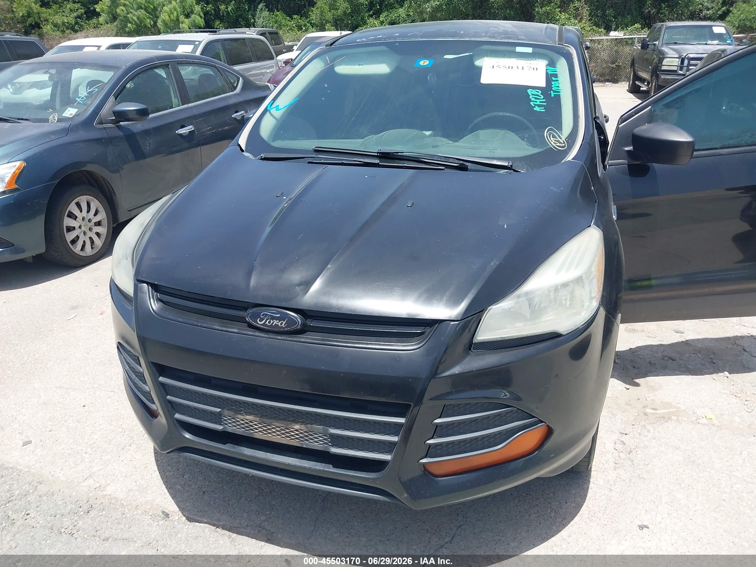 2013 Ford Escape S Black vin: 1FMCU0F76DUA74278