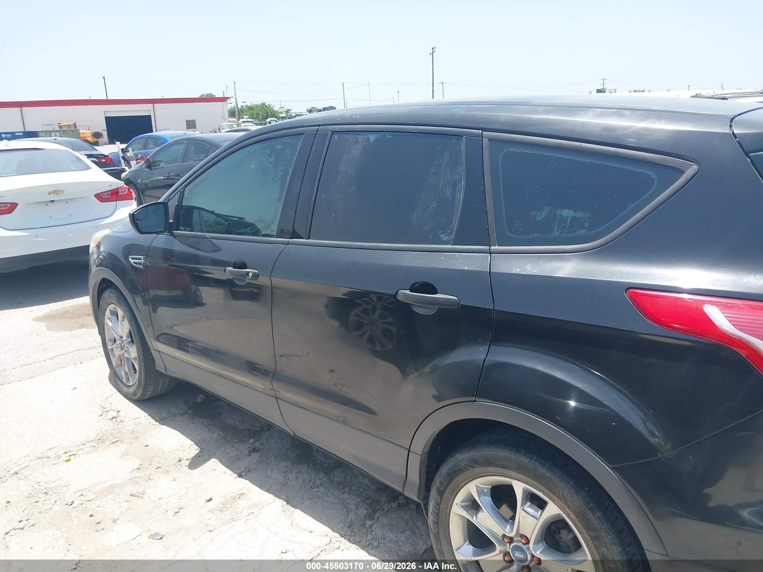 2013 Ford Escape S Black vin: 1FMCU0F76DUA74278