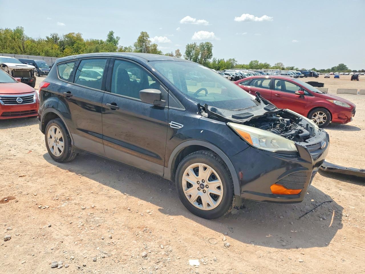 2013 Ford Escape S Black vin: 1FMCU0F76DUB23043