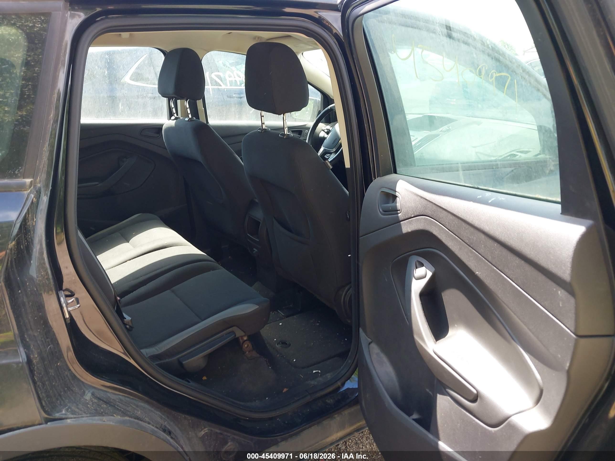 2013 Ford Escape S Black vin: 1FMCU0F76DUB82254