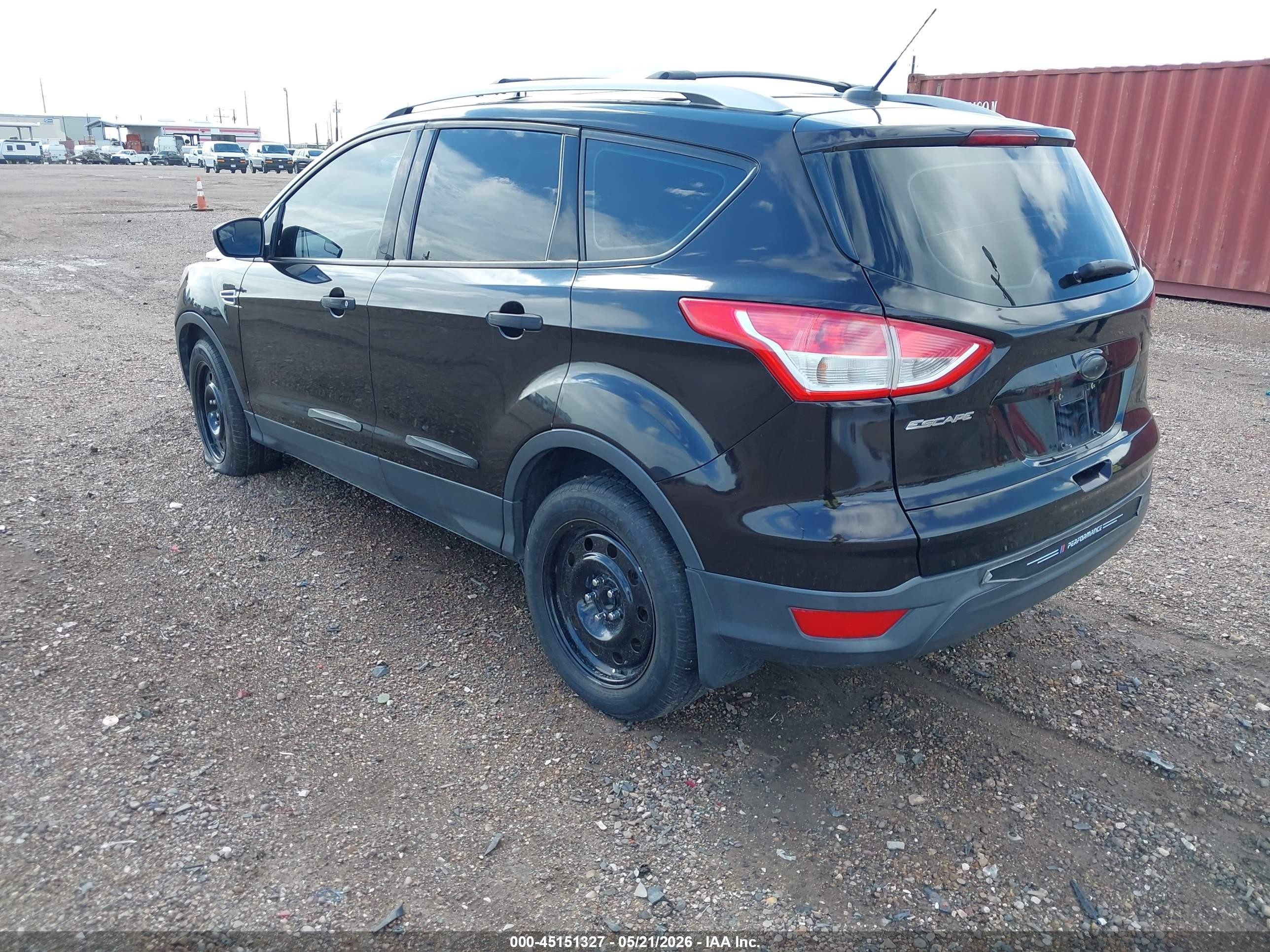 2013 Ford Escape S Black vin: 1FMCU0F76DUB95487
