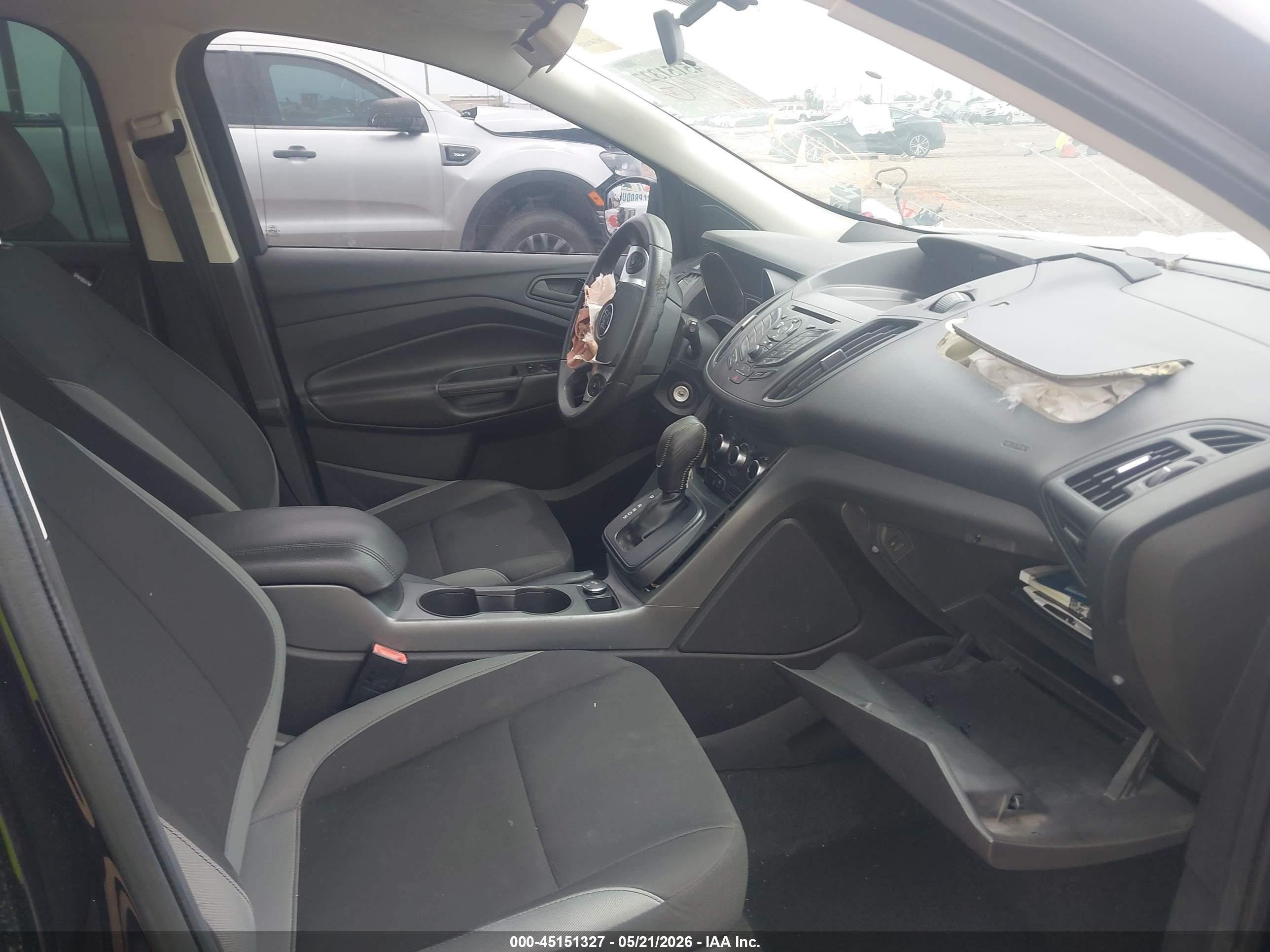 2013 Ford Escape S Black vin: 1FMCU0F76DUB95487