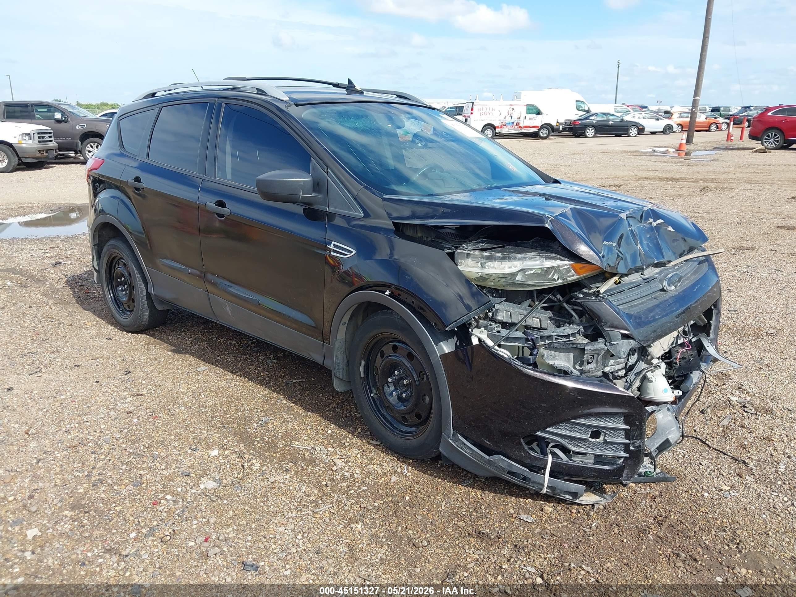 2013 Ford Escape S Black vin: 1FMCU0F76DUB95487