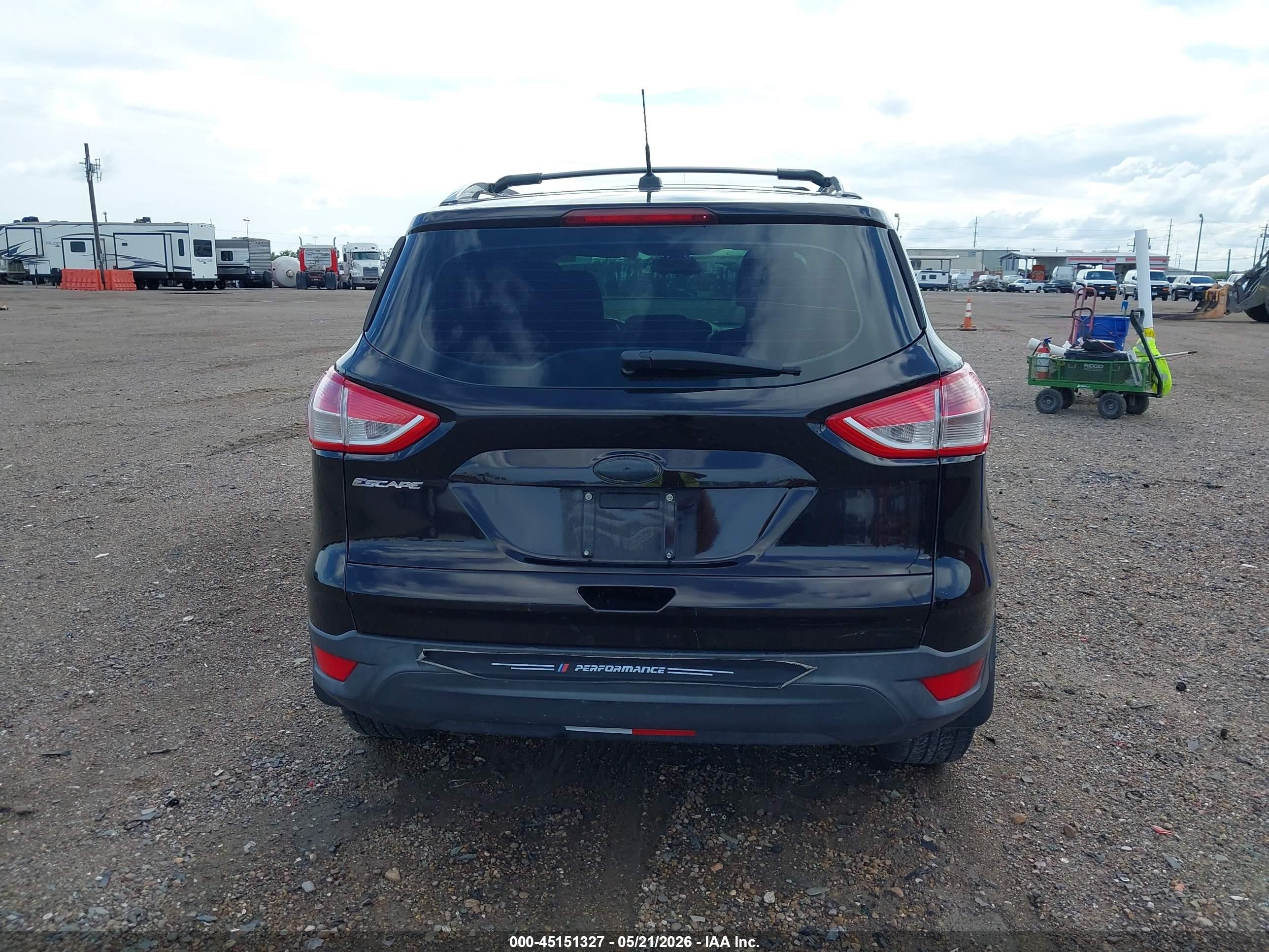 2013 Ford Escape S Black vin: 1FMCU0F76DUB95487