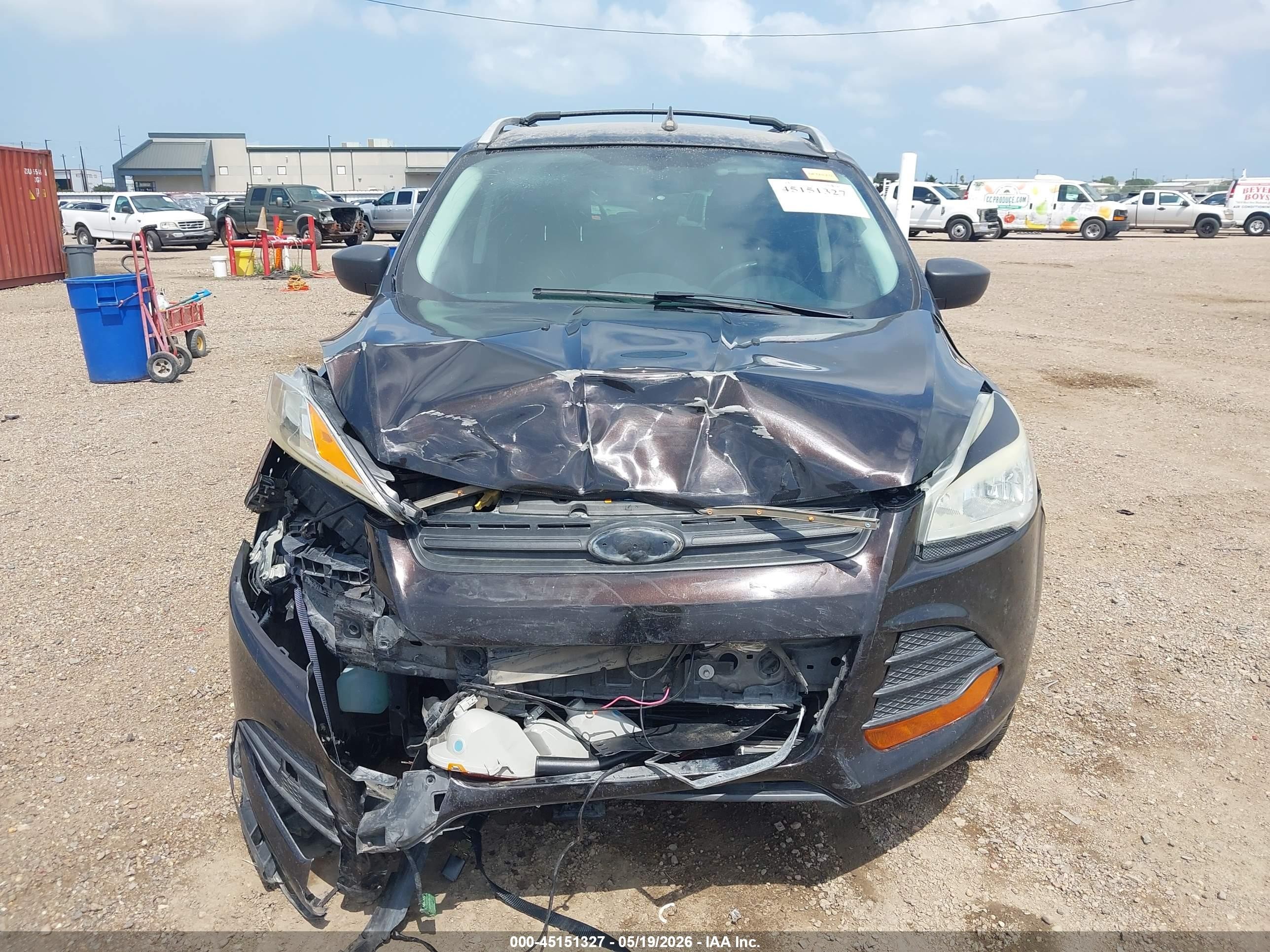 2013 Ford Escape S Black vin: 1FMCU0F76DUB95487