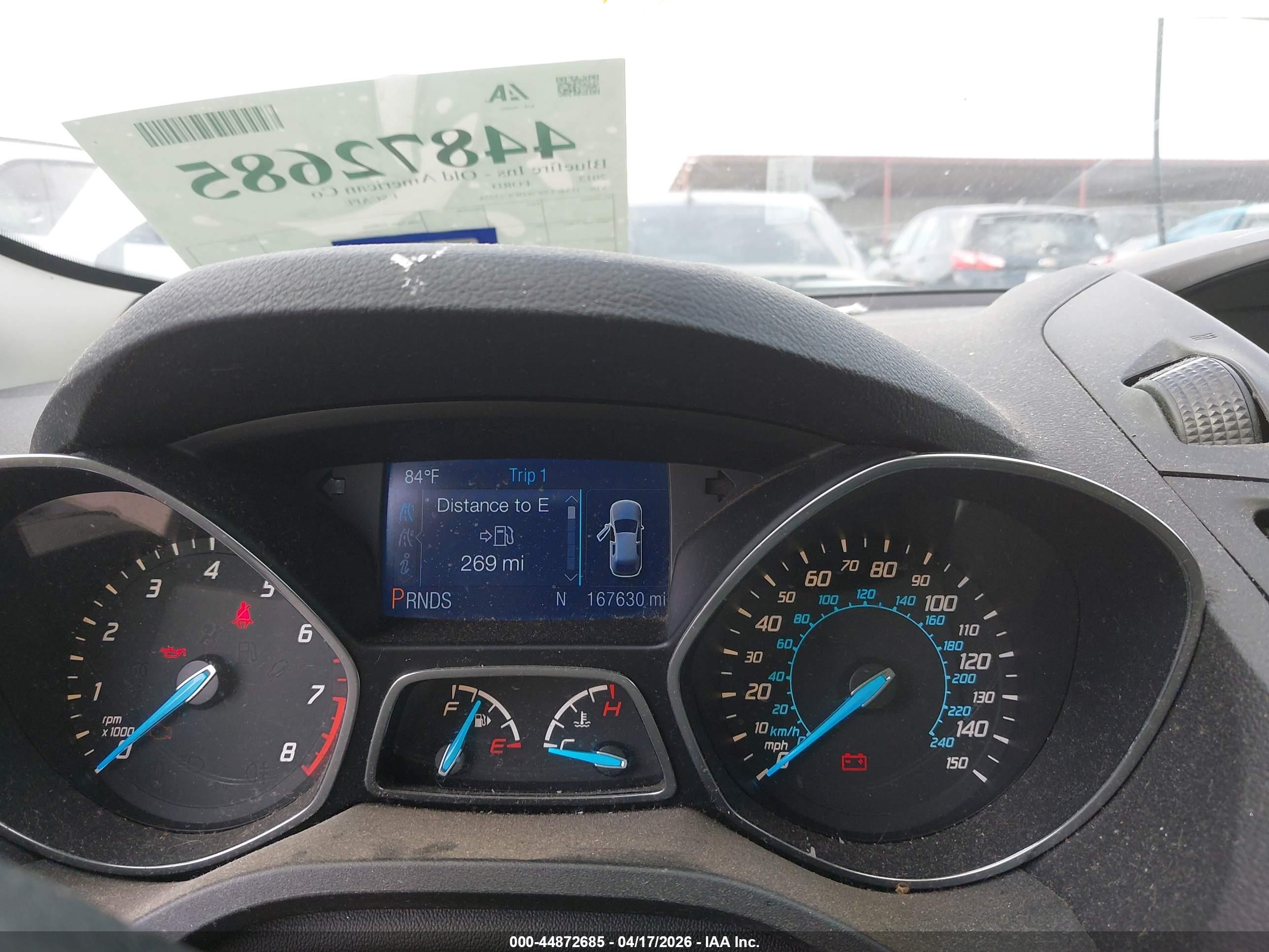 2013 Ford Escape S Белый vin: 1FMCU0F76DUC23224