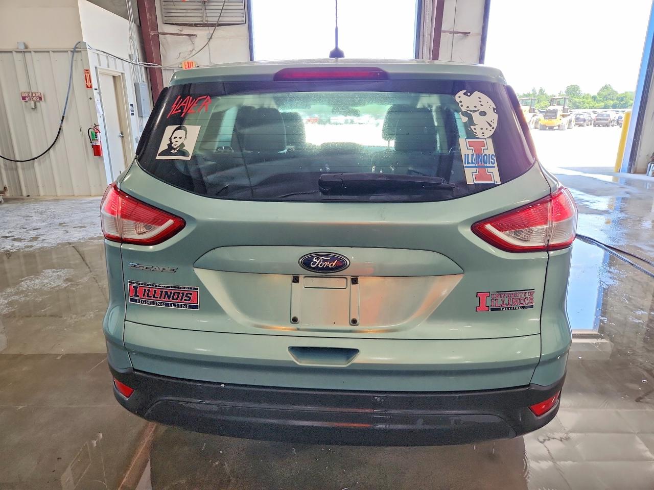 2013 Ford Escape S Turquoise vin: 1FMCU0F76DUC66428