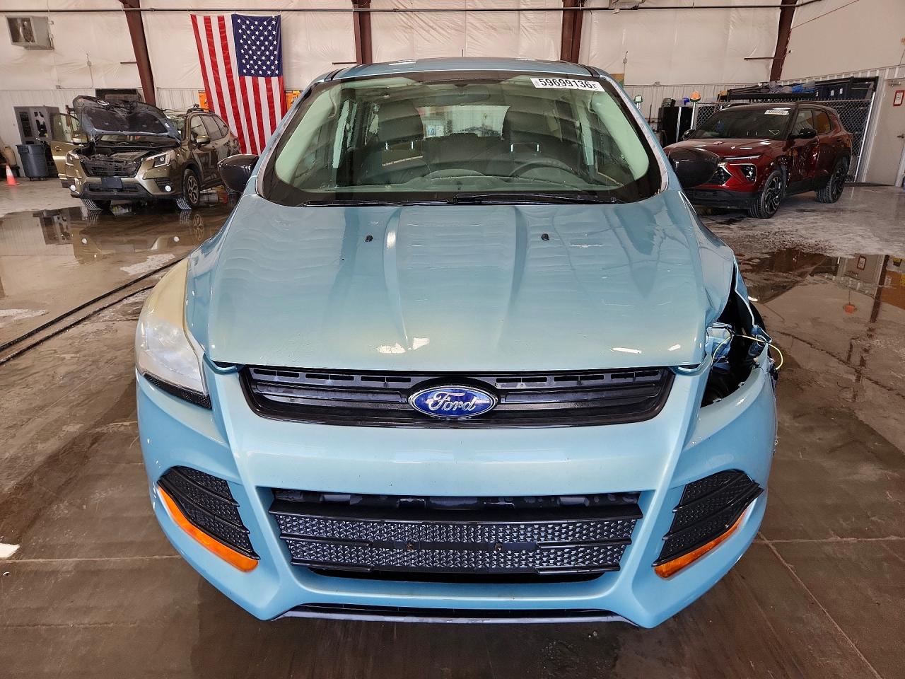 2013 Ford Escape S Turquoise vin: 1FMCU0F76DUC66428