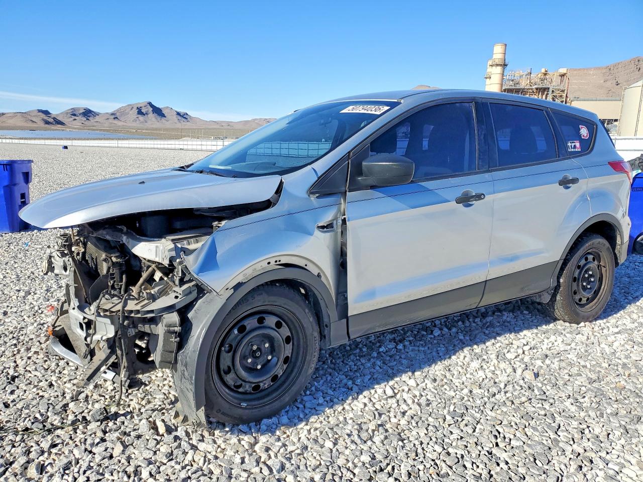 2013 Ford Escape S Silver vin: 1FMCU0F76DUC71337