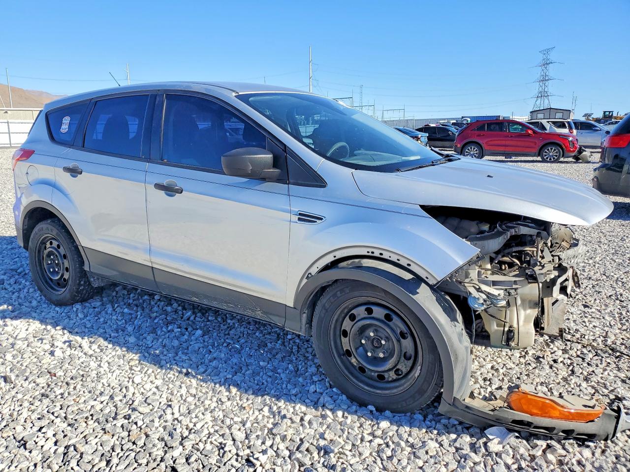 2013 Ford Escape S Silver vin: 1FMCU0F76DUC71337