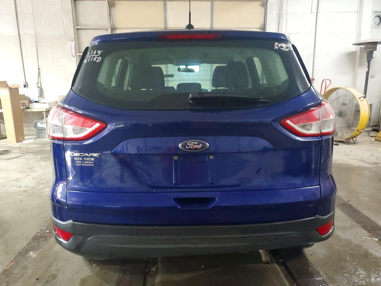 2013 Ford Escape S Blue vin: 1FMCU0F76DUD31942