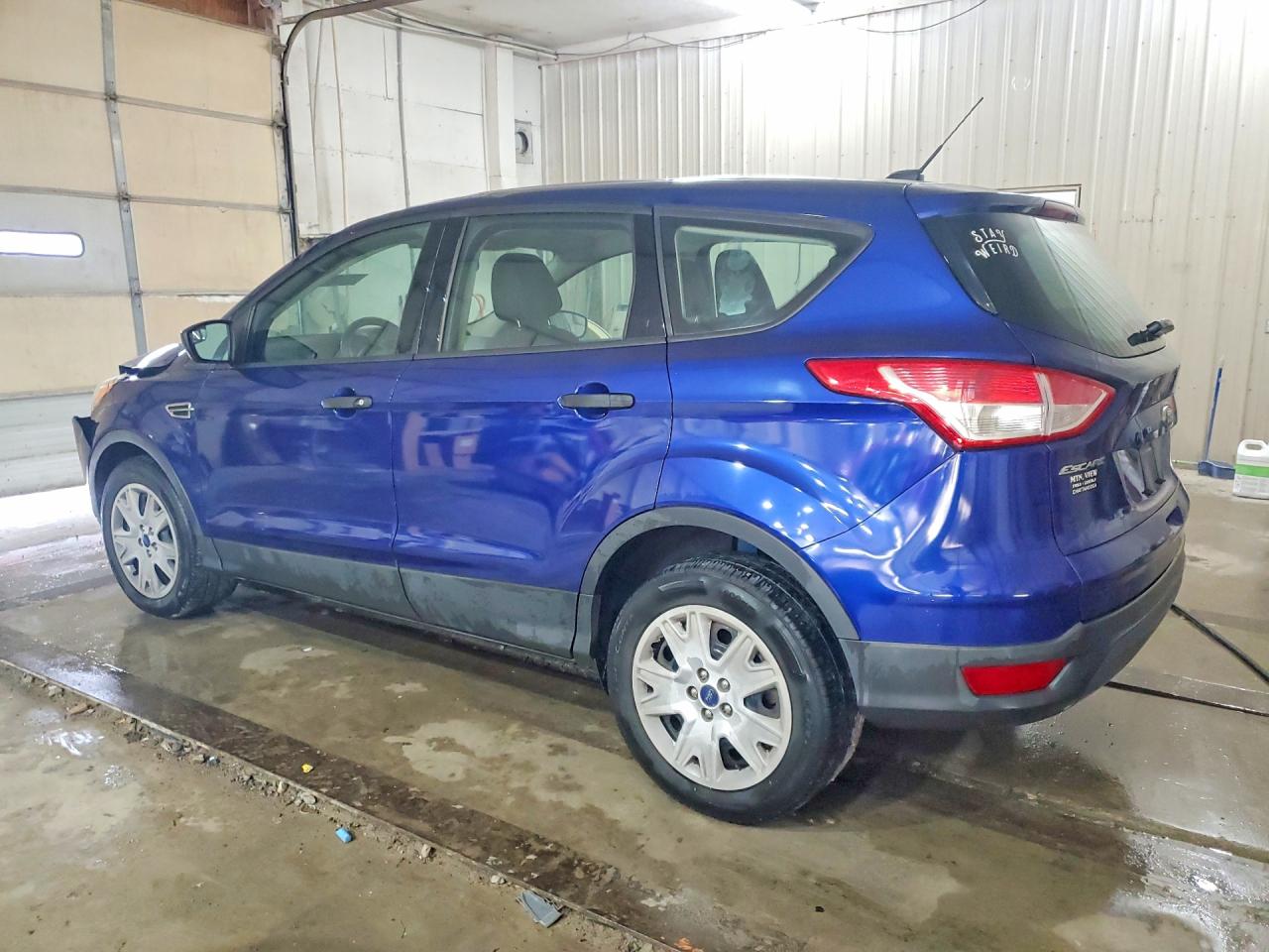 2013 Ford Escape S Blue vin: 1FMCU0F76DUD31942
