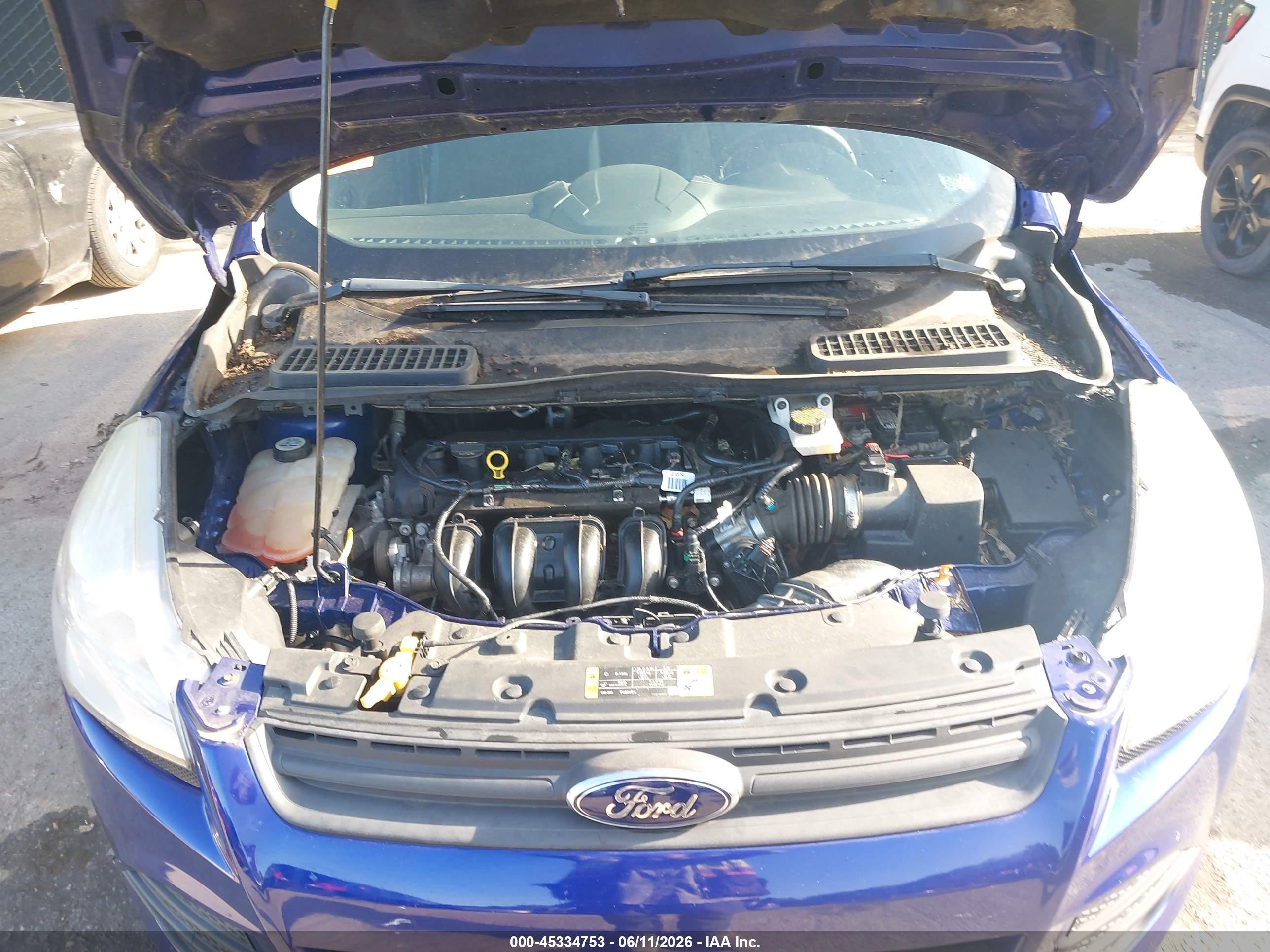2013 Ford Escape S Blue vin: 1FMCU0F76DUD38261
