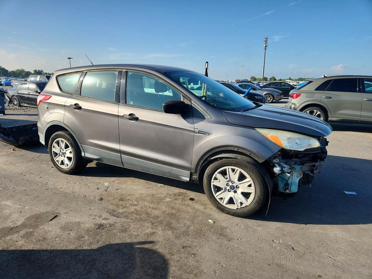 2013 Ford Escape S Gray vin: 1FMCU0F76DUD75746