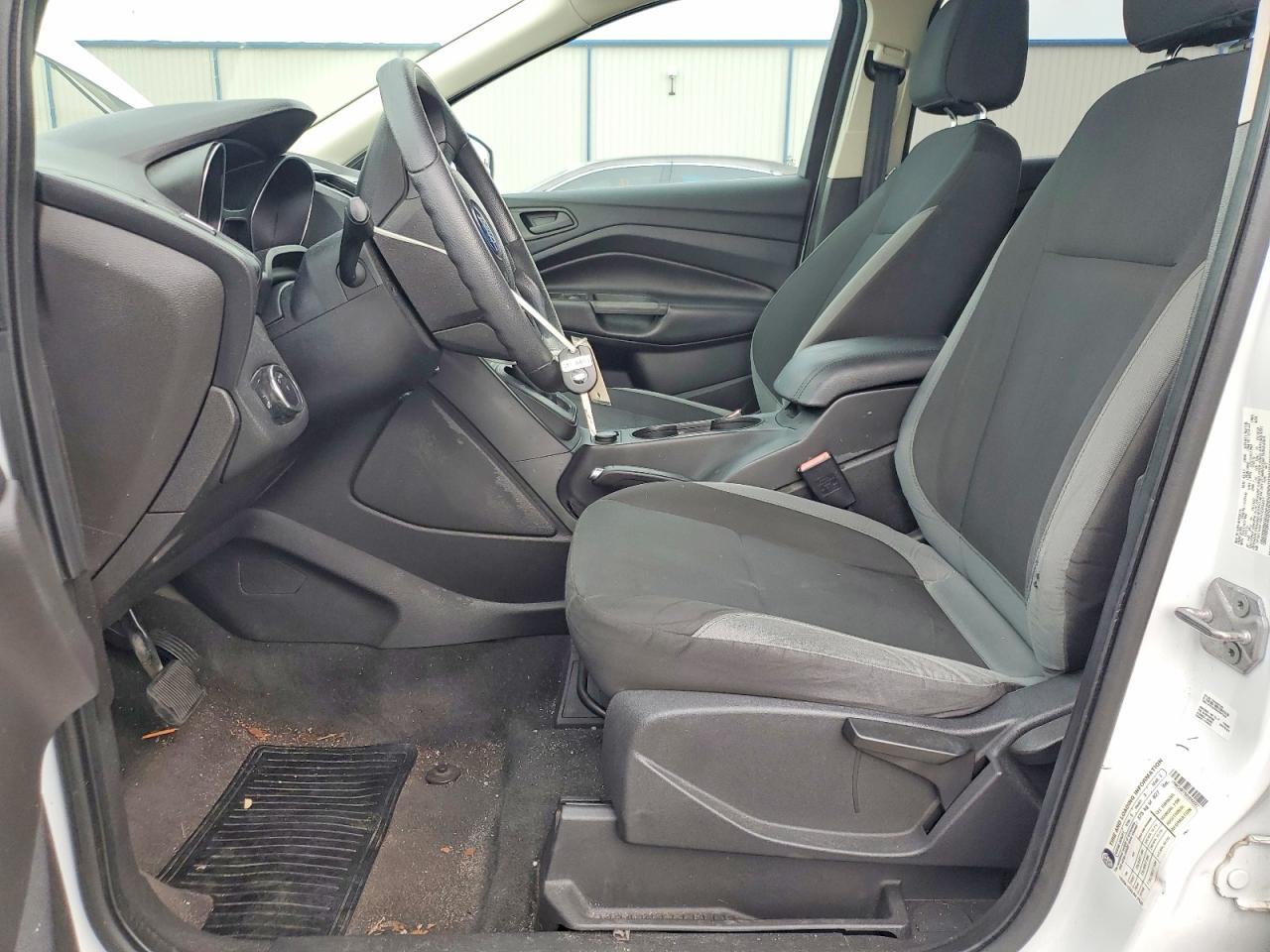 2013 Ford Escape S White vin: 1FMCU0F76DUD82227
