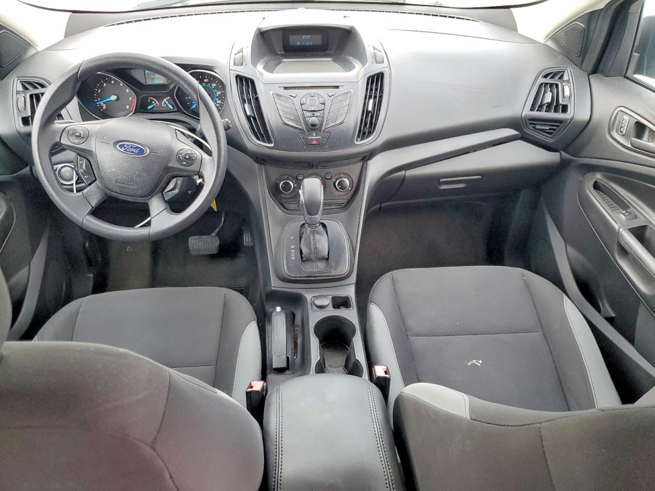 2013 Ford Escape S White vin: 1FMCU0F76DUD82227