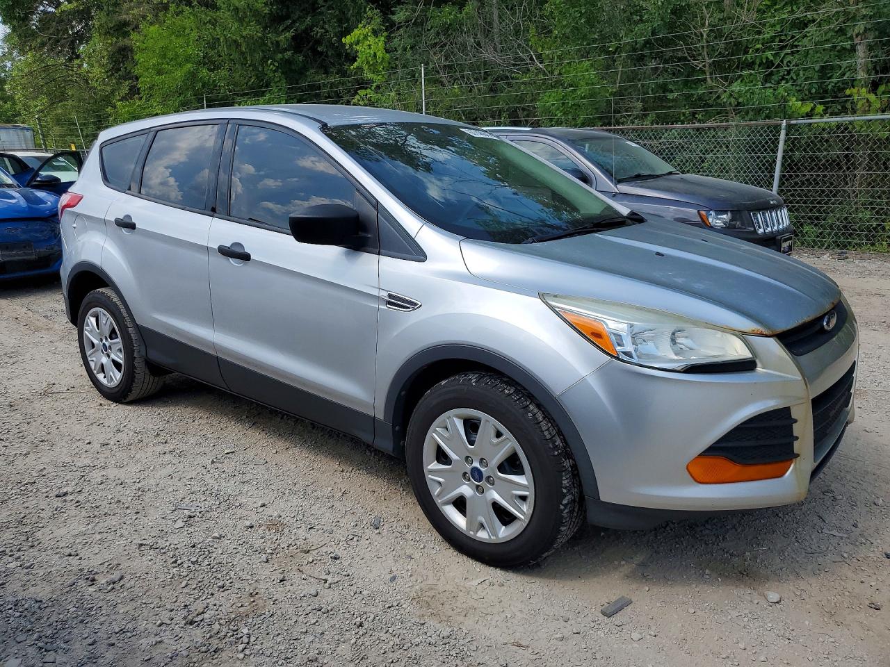 2014 Ford Escape S Silver vin: 1FMCU0F76EUA11697