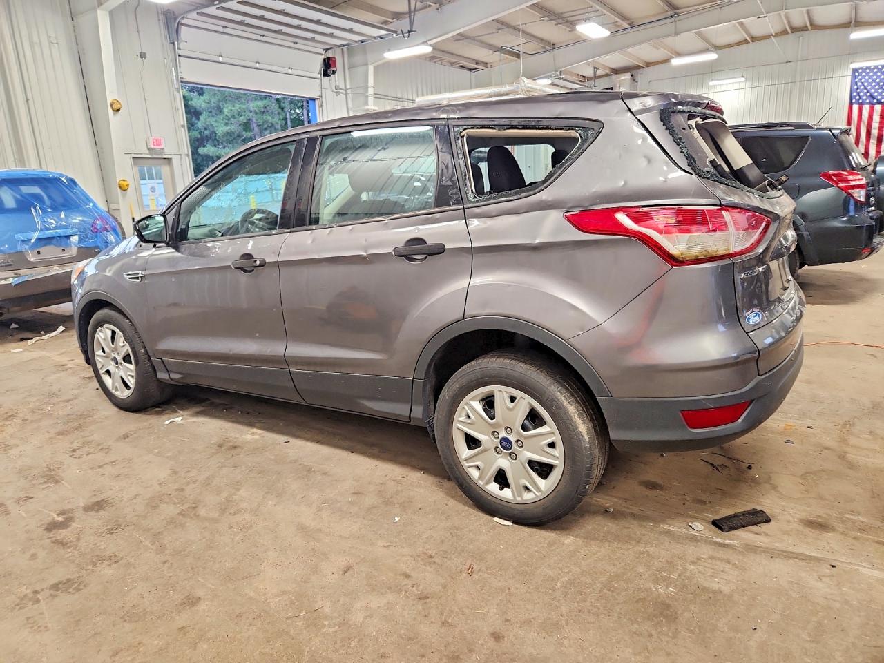 2014 Ford Escape S Gray vin: 1FMCU0F76EUA90658