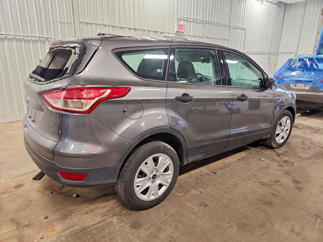 2014 Ford Escape S Gray vin: 1FMCU0F76EUA90658