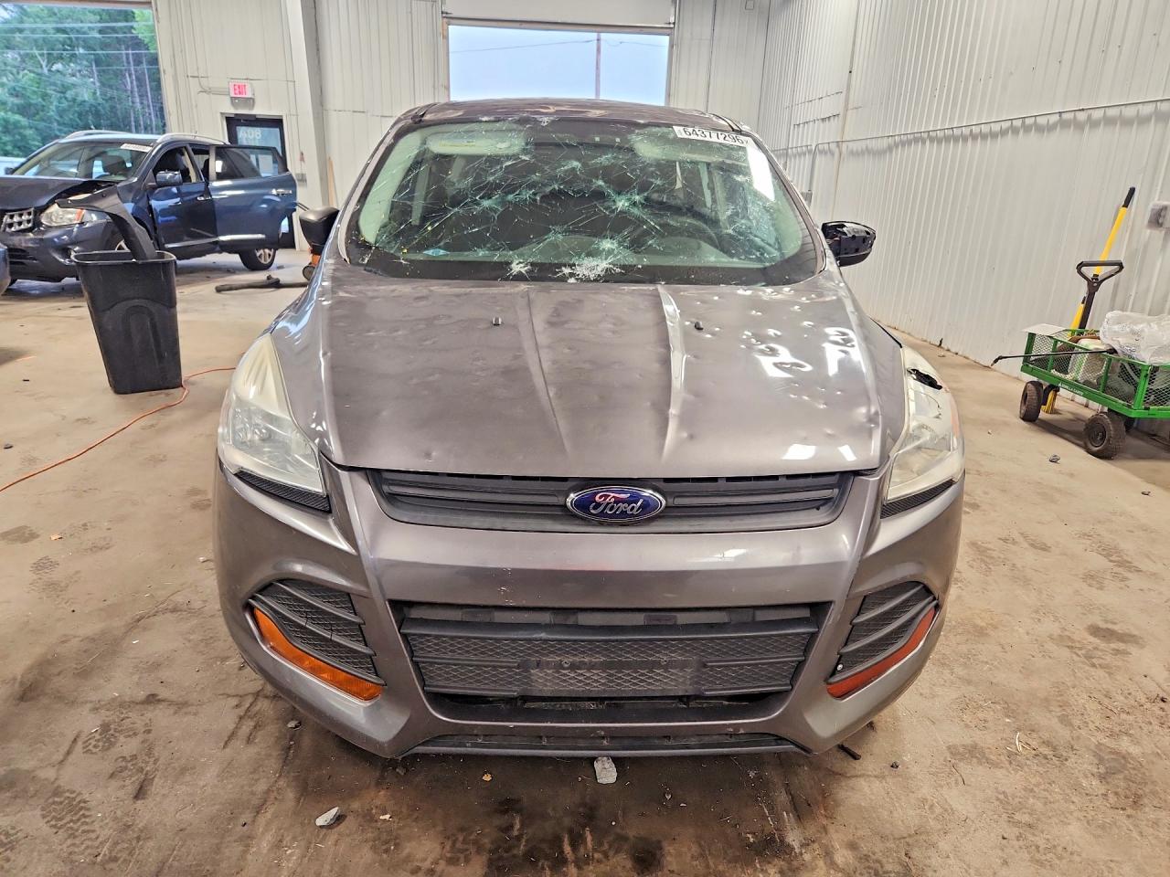 2014 Ford Escape S Gray vin: 1FMCU0F76EUA90658