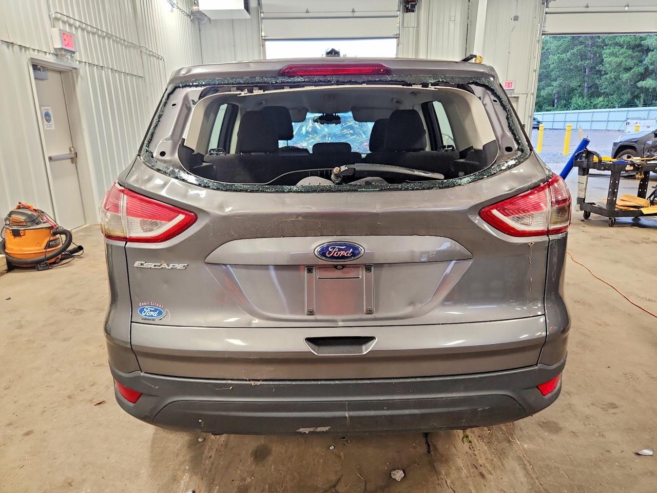 2014 Ford Escape S Gray vin: 1FMCU0F76EUA90658