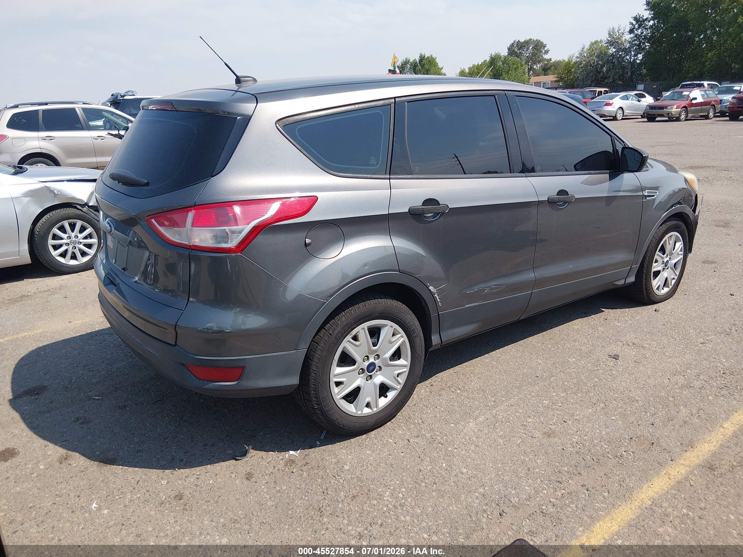 2014 Ford Escape S Gray vin: 1FMCU0F76EUB39180