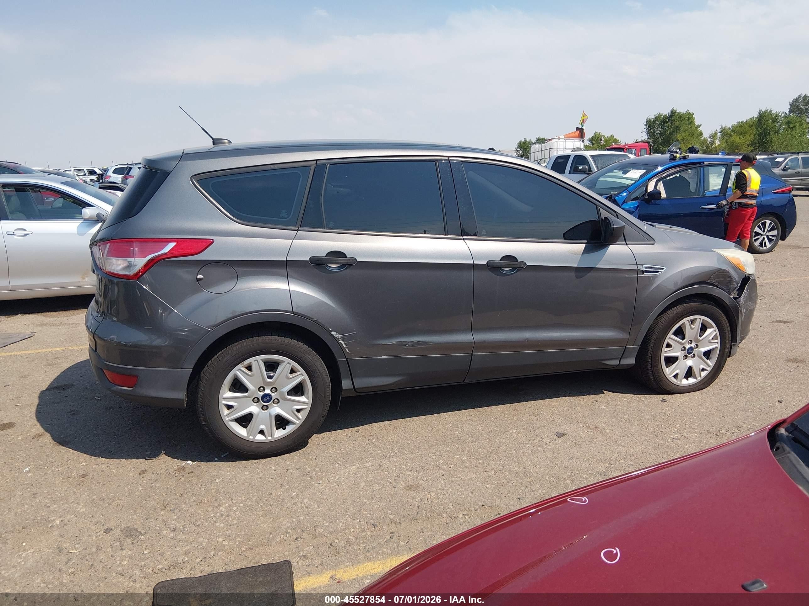 2014 Ford Escape S Gray vin: 1FMCU0F76EUB39180