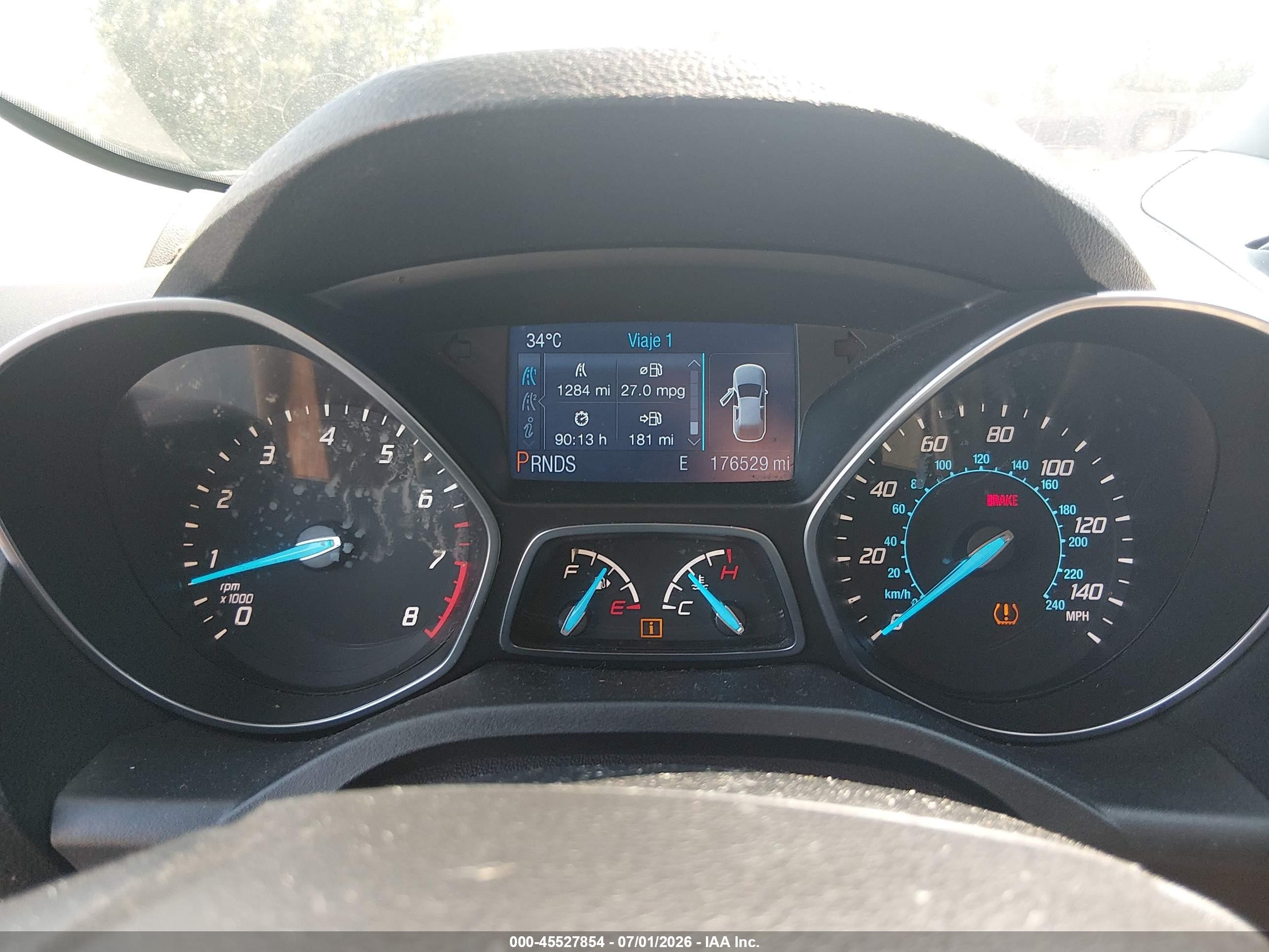 2014 Ford Escape S Gray vin: 1FMCU0F76EUB39180