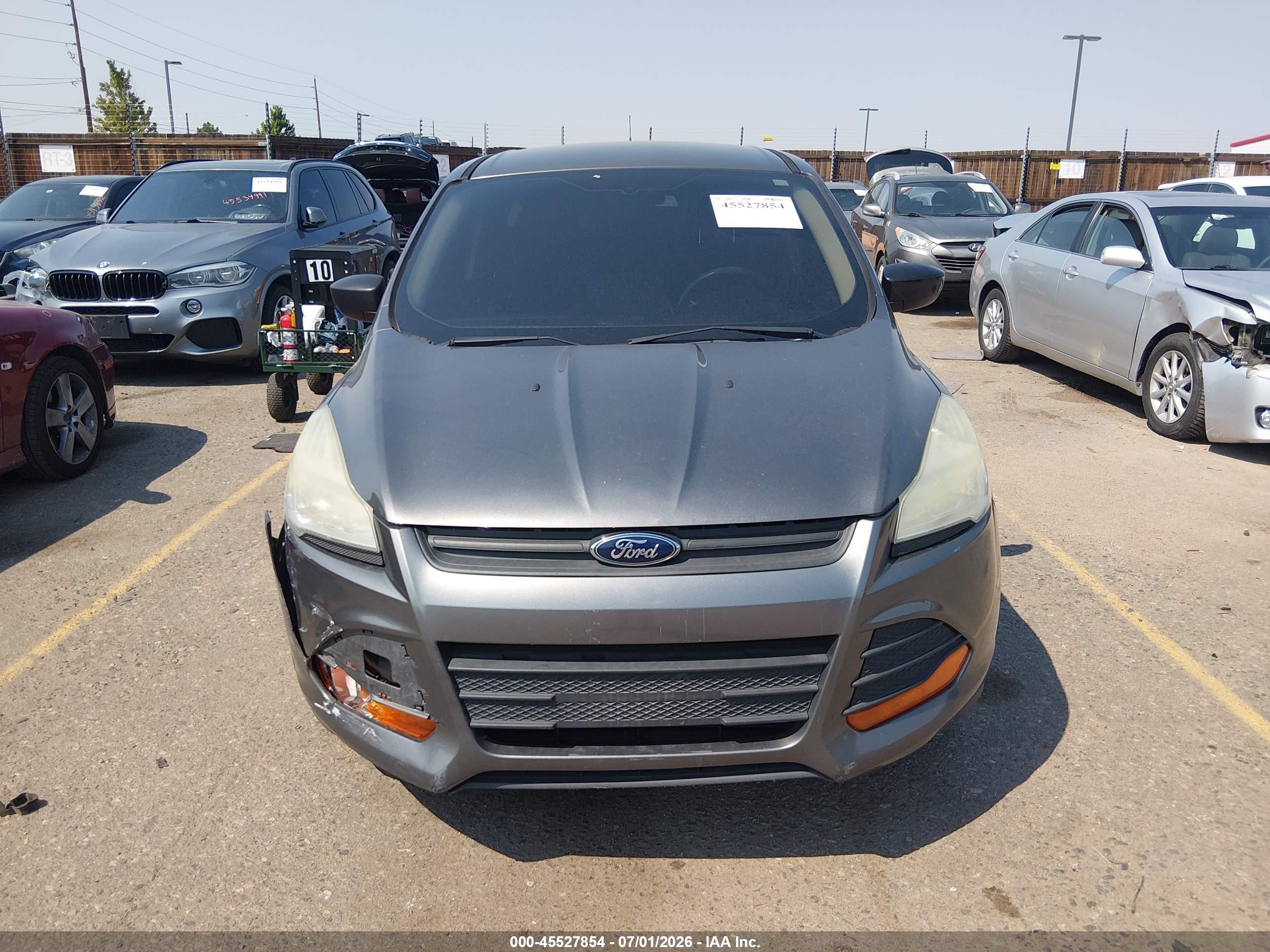 2014 Ford Escape S Gray vin: 1FMCU0F76EUB39180