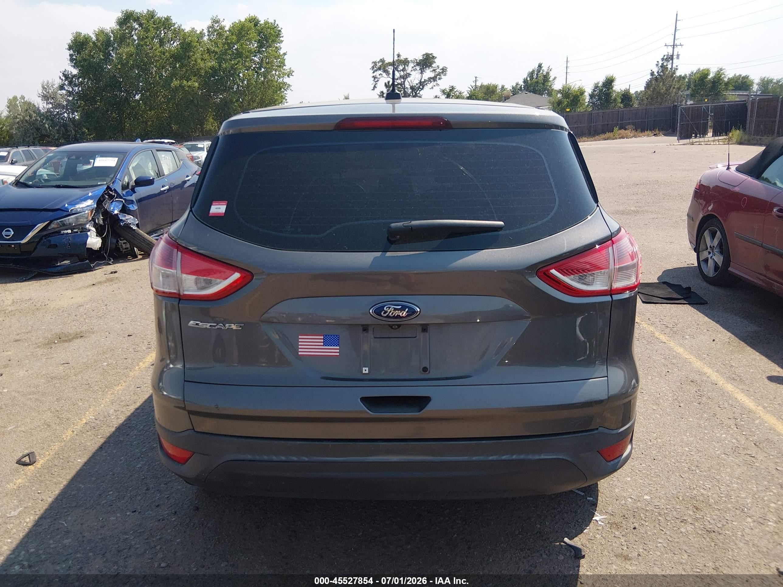 2014 Ford Escape S Gray vin: 1FMCU0F76EUB39180