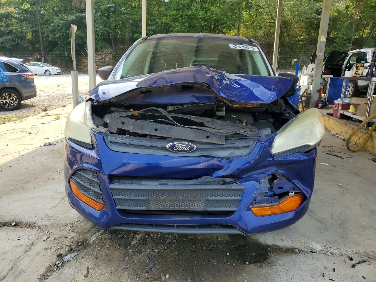 2014 Ford Escape S Blue vin: 1FMCU0F76EUB55640