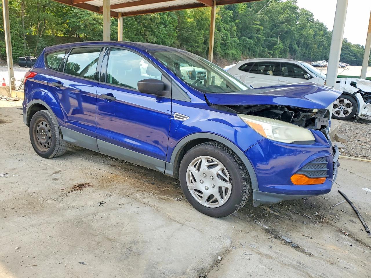2014 Ford Escape S Blue vin: 1FMCU0F76EUB55640