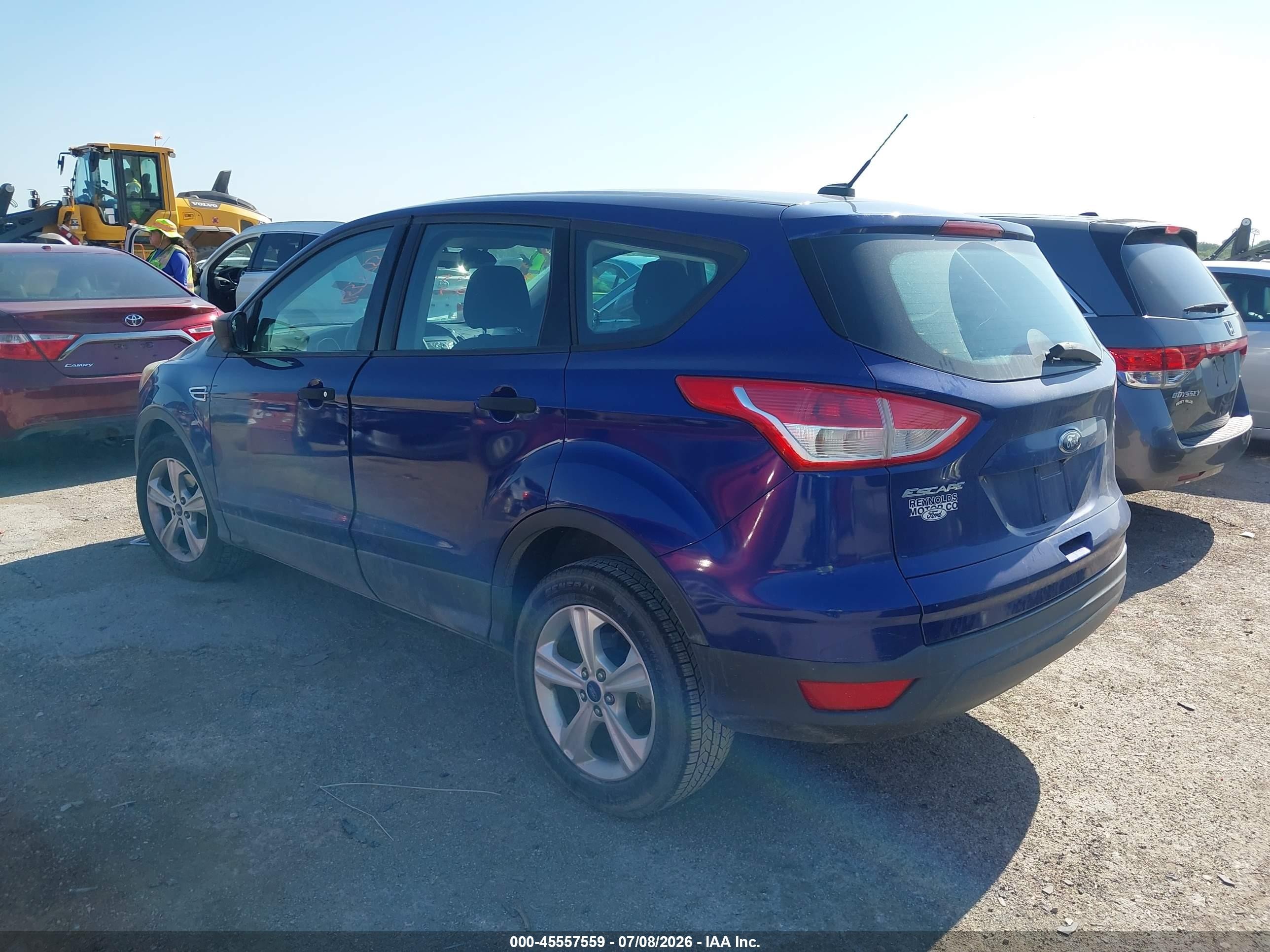 2014 Ford Escape S Синий vin: 1FMCU0F76EUC28294
