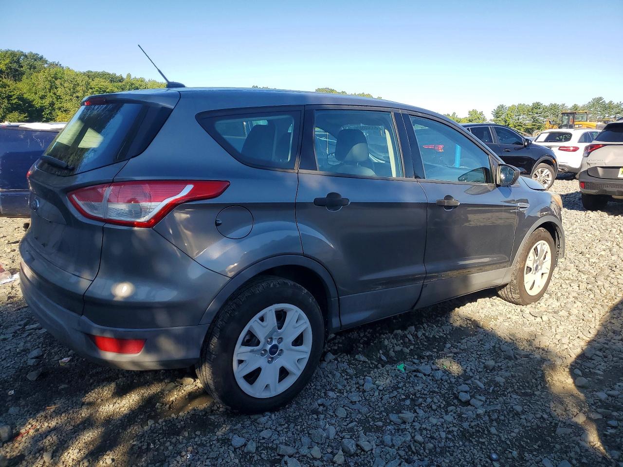 2014 Ford Escape S Gray vin: 1FMCU0F76EUC89628