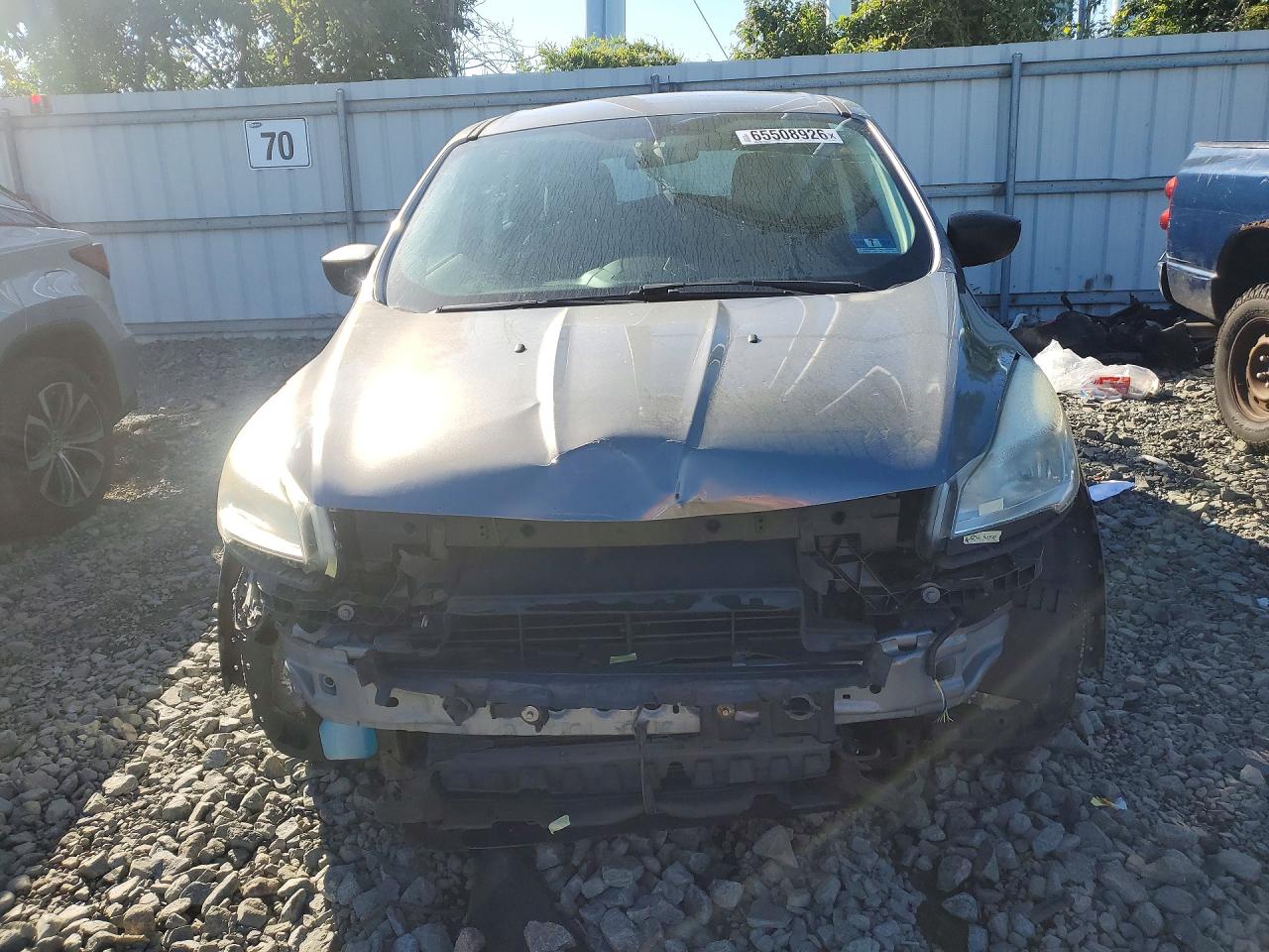 2014 Ford Escape S Gray vin: 1FMCU0F76EUC89628