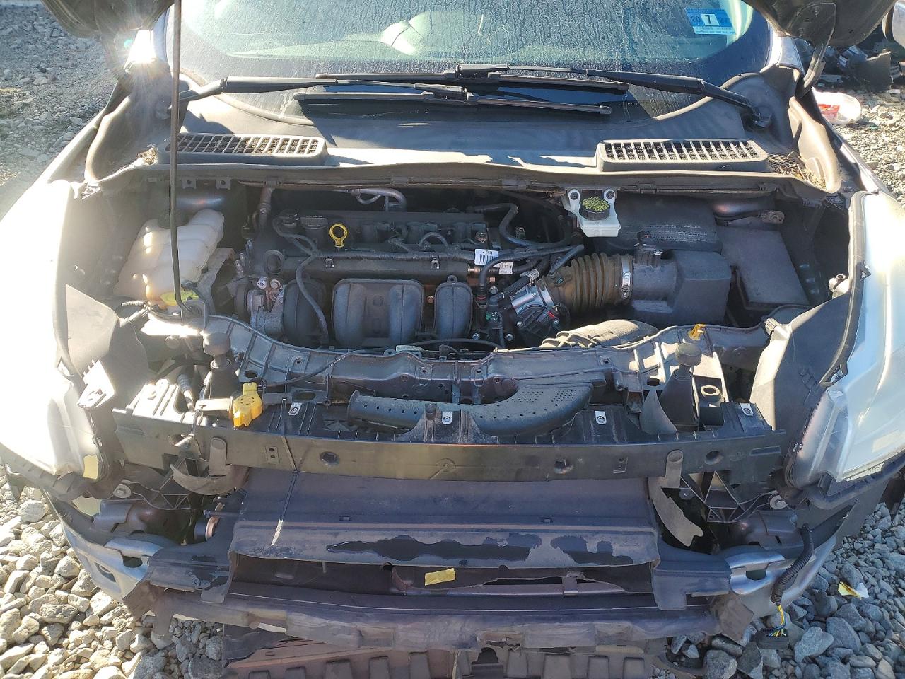 2014 Ford Escape S Gray vin: 1FMCU0F76EUC89628