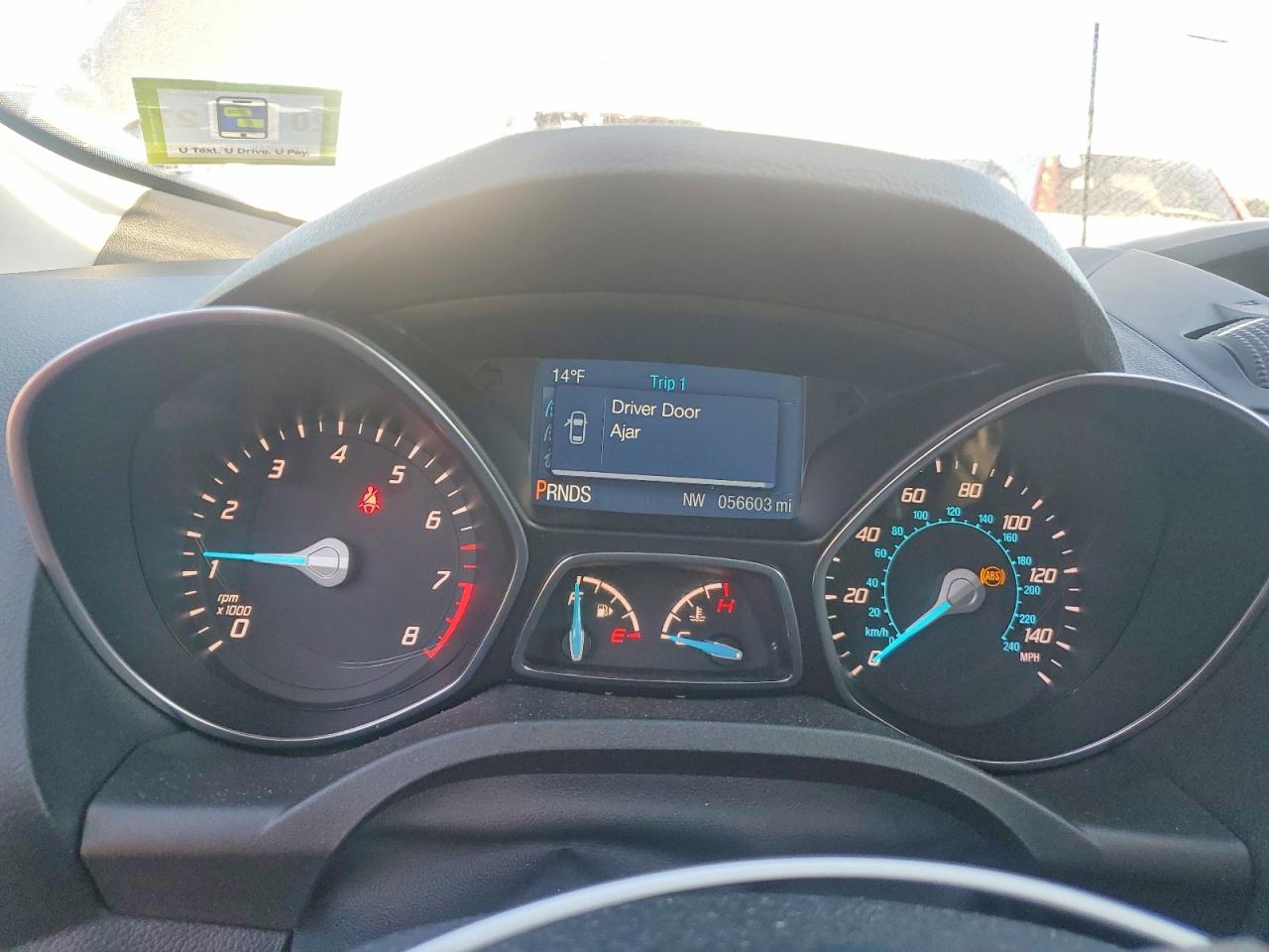 2014 Ford Escape S Gray vin: 1FMCU0F76EUC89628
