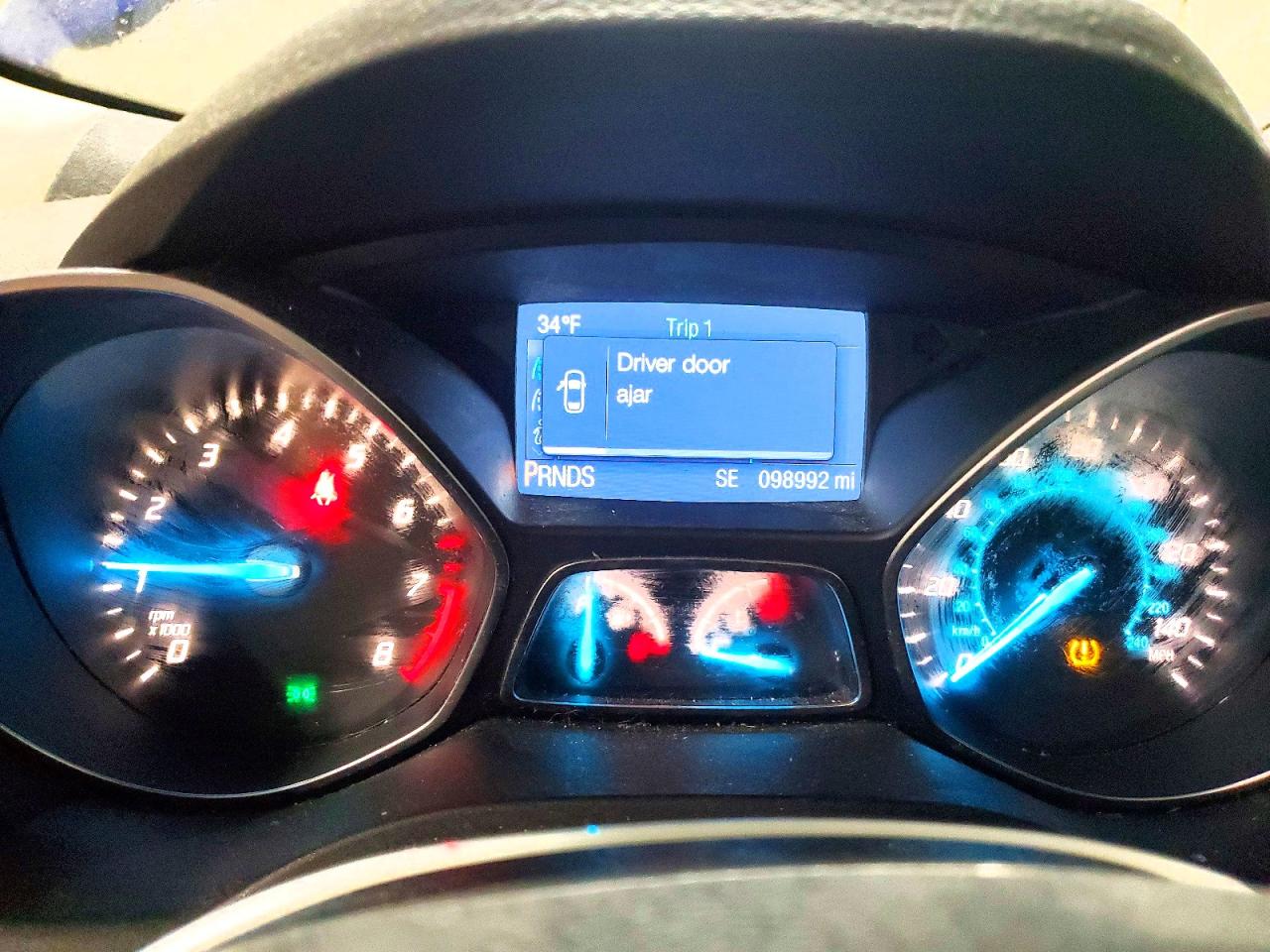 2014 Ford Escape S Синий vin: 1FMCU0F76EUD56602
